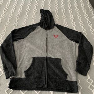True religion sweat suit top and bottom xl